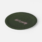 レズパーティーネオンピンク人工芝 ペーパープレート (アングル)