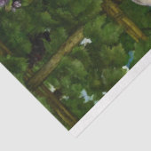 レズビアと彼女のスパローのアートワークの切り離し 薄葉紙 (詳細)