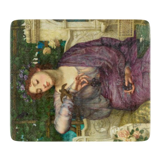 レズビアと彼女のスパロー（エドワード・ジョン・ポンターによる） カッティングボード (正面)