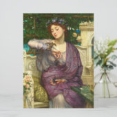 レズビアと彼女のスパロー（エドワード・ジョン・ポンターによる） カード (スタンド正面)