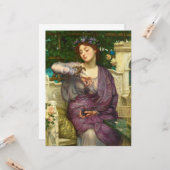 レズビアと彼女のスパロー（エドワード・ジョン・ポンターによる） カード (正面/裏面インサイチュ)