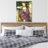 レズビアと彼女のスパロー（エドワード・ジョン・ポンターによる） キャンバスプリント (インサイチュ (寝室))