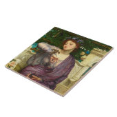 レズビアと彼女のスパロー（エドワード・ジョン・ポンターによる） タイル (側面)