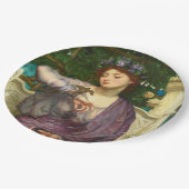 レズビアと彼女のスパロー(エドワード・ジョン・ポンターによる) ペーパープレート (アングル)
