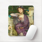 レズビアと彼女のスパロー（エドワード・ジョン・ポンターによる） マウスパッド (マウス)
