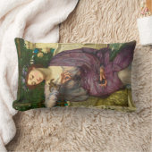 レズビアと彼女のスパロー（エドワード・ジョン・ポンターによる） ランバークッション (ブランケット)