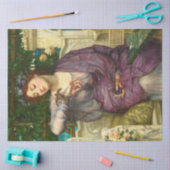 レズビアと彼女のスパロー(エドワード・ジョン・ポンターによる) 薄葉紙 (クラフト)