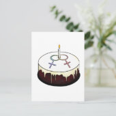 レズビアンお誕生日ケーキ ポストカード (スタンド正面)