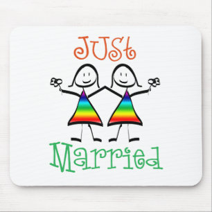 レズビアンたった今結婚しました マウスパッド