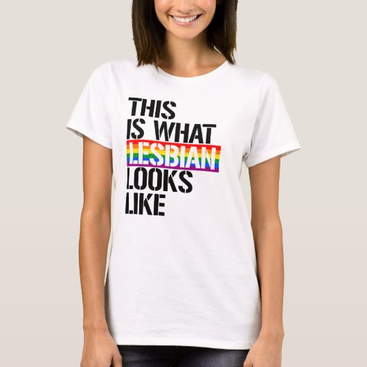 レズビアンってこういうこと Tシャツ (正面)