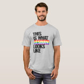 レズビアンってこういうこと Tシャツ (正面フル)