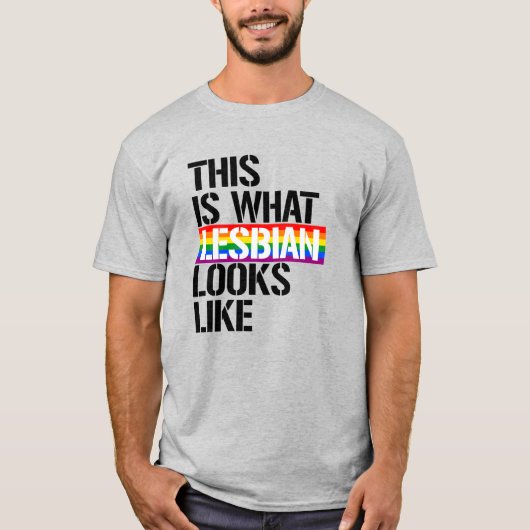 レズビアンってこういうこと Tシャツ (正面)