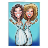 レズビアンのウエディングケーキの人形 (正面)