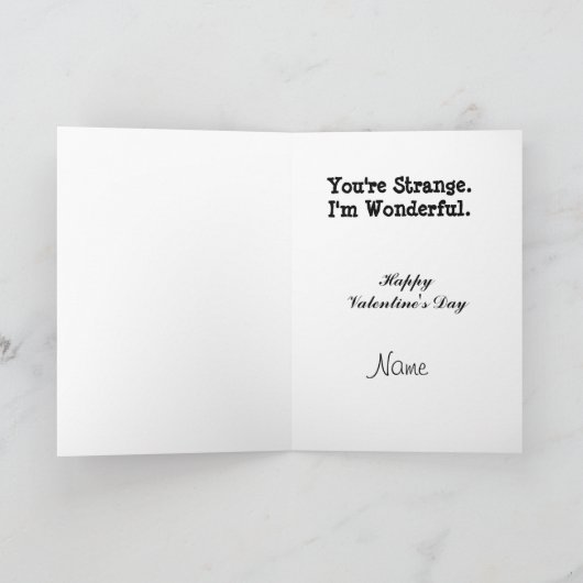 レズビアンのカップルの奇妙で及びすばらしい挨拶状 シーズンカード (内部)