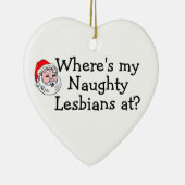 レズビアンのクリスマス セラミックオーナメント (右)