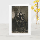 レズビアンのグリーティングカードとは似たヴィンテージカード カード (黄色い花)