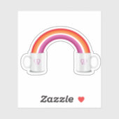 レズビアンのコーヒーデート シール (シート)