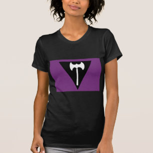レズビアンのプライドの旗 Tシャツ