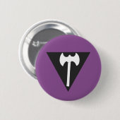 レズビアンのプライドの旗(v.2) 缶バッジ (正面&裏面)