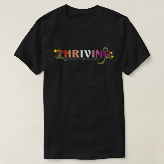 レズビアンのプライドを誇りに Tシャツ (デザイン正面)