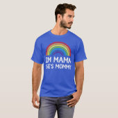 レズビアンのママへのギフト ゲイ プライド LGBT Tシャツ (正面フル)