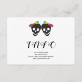 レズビアンのレインボー色の紙吹雪結婚2枚 エンクロージャーカード (正面)