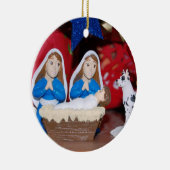 レズビアンの出生: 愛は神聖な家族を作ります セラミックオーナメント (右)