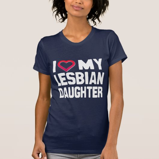 レズビアンの娘が大好き Tシャツ (正面)