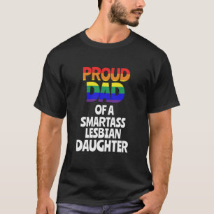 レズビアンの娘のギフトLGBTの誇り高いパパ Tシャツ