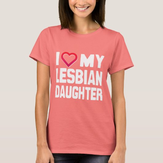 レズビアンの娘大好き - -.png tシャツ (正面)