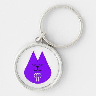 レズビアンの子猫Keychain キーホルダー