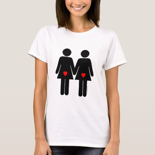 レズビアンの恋人 Tシャツ (正面)