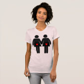 レズビアンの恋人 Tシャツ (正面フル)