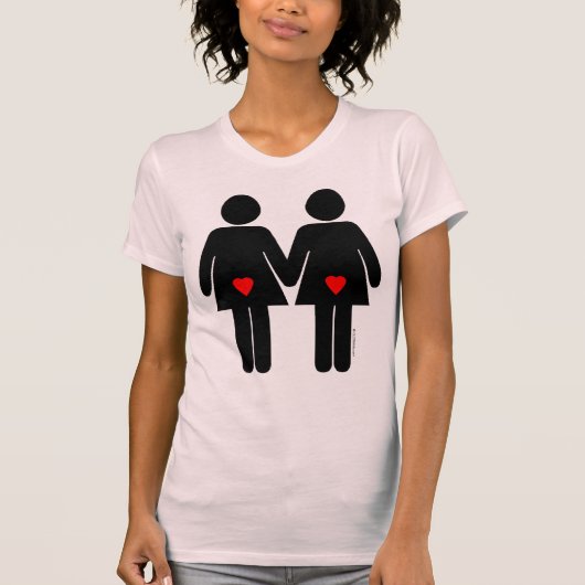 レズビアンの恋人 Tシャツ (正面)