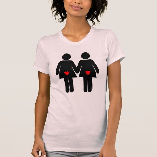 レズビアンの恋人 Tシャツ (正面)