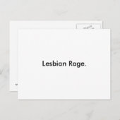 レズビアンの激怒 ポストカード (正面/裏面)