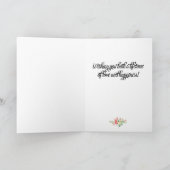 レズビアンの結婚式のお祝いカード カード (内部)