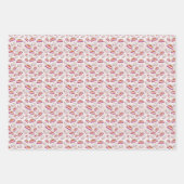 レズビアンの色彩で傘を差したマグカップに入った猫 ラッピングペーパーシート (正面)