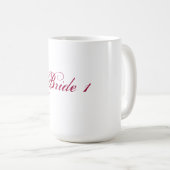 レズビアンの花嫁のための花嫁1のマグ コーヒーマグカップ (正面右)