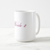 レズビアンの花嫁のための花嫁2のマグ コーヒーマグカップ (正面右)