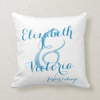 レズビアンの青い私を堅いパーソナライズ握ります クッション