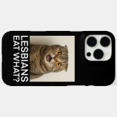 レズビアンは何を食べる?面白い Case-Mate iPhoneケース (裏面 (横))