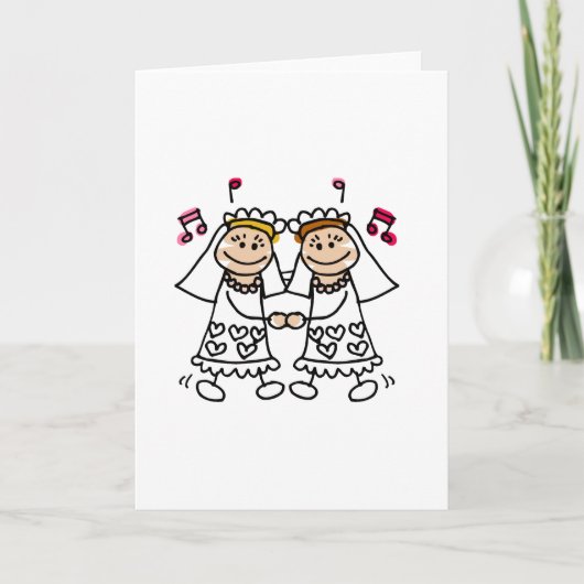 レズビアンは最初に踊ります カード (正面)