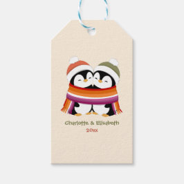 レズビアンぺンギンのあったかクリスマス ギフトタグ
