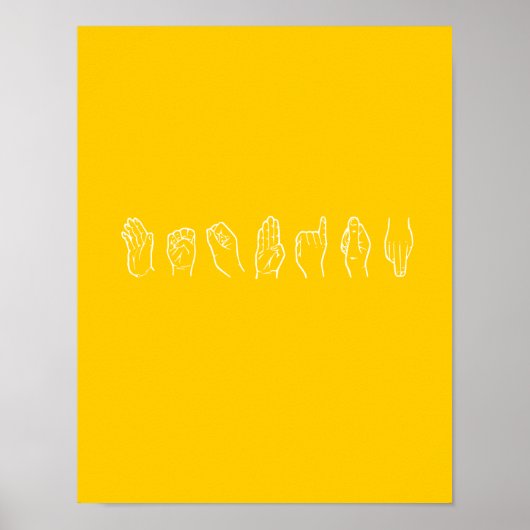 レズビアンインサイン言語 ポスター (正面)