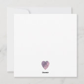 レズビアンカップルのミニマル抽象芸術シルエット シーズンカード (裏面)