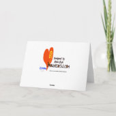 レズビアンカップルシルエット誕生日グリーティングカード カード (裏面)