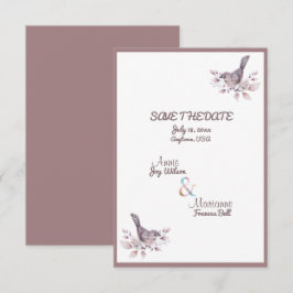 レズビアンカップルダスティブルゴーニュバラ金ゴールドアンパサンド セーブザデート