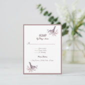 レズビアンカップルダスティブルゴーニュバラ金ゴールドアンパサンド 出欠カード (スタンド正面)