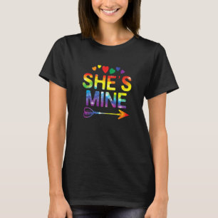 レズビアンカップル彼女は私のマッチングLgbtプライド Tシャツ